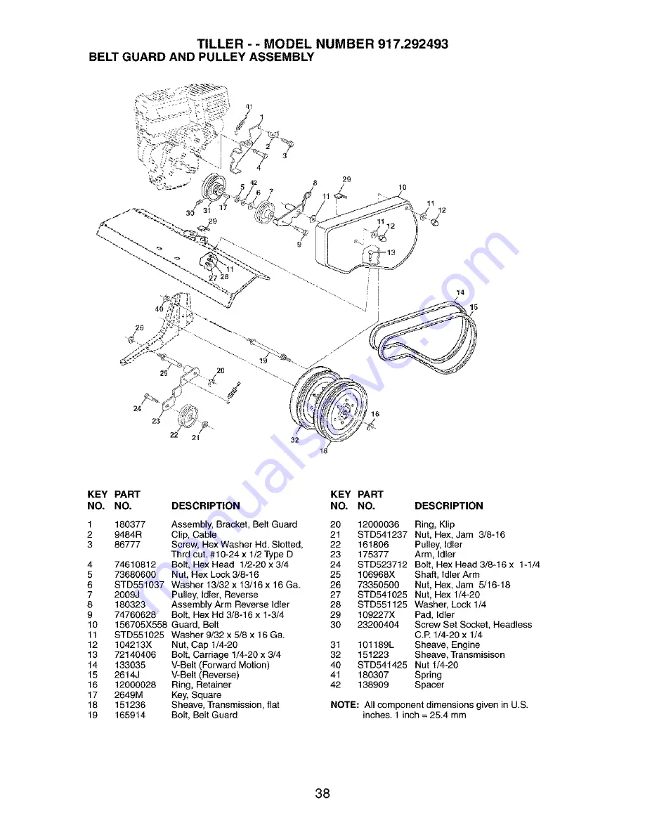 Craftsman 917.292493 Owner'S Manual Download Page 38