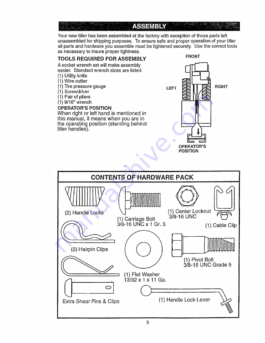 Craftsman 917.293400 Owner'S Manual Download Page 5