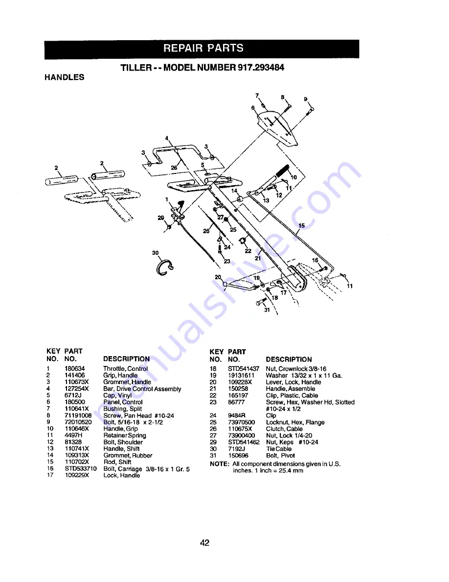 Craftsman 917.293484 Owner'S Manual Download Page 42