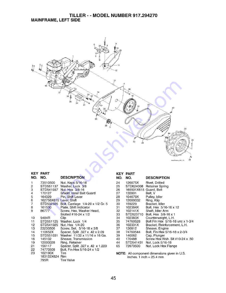 Craftsman 917.294270 Owner'S Manual Download Page 45