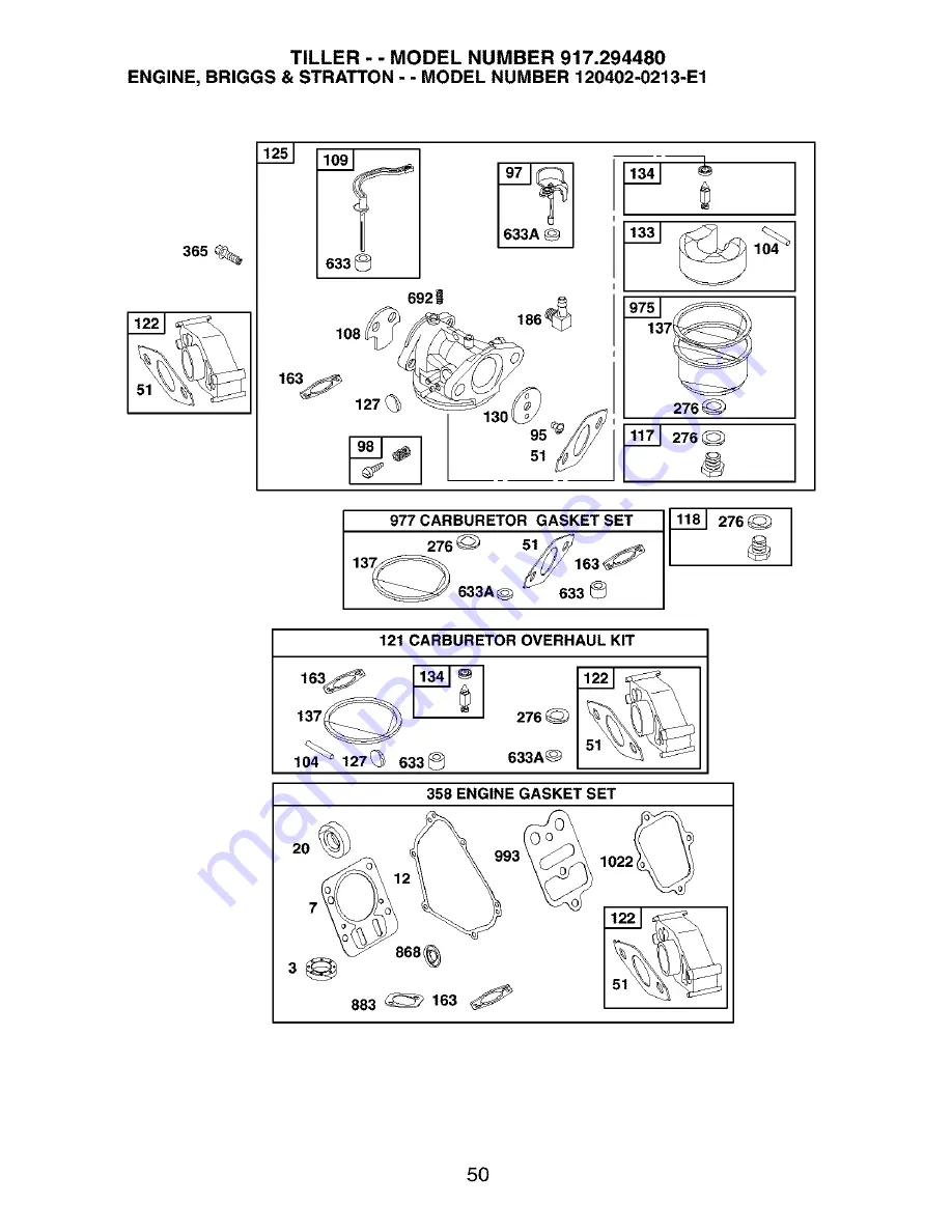 Craftsman 917.294480 Owner'S Manual Download Page 50