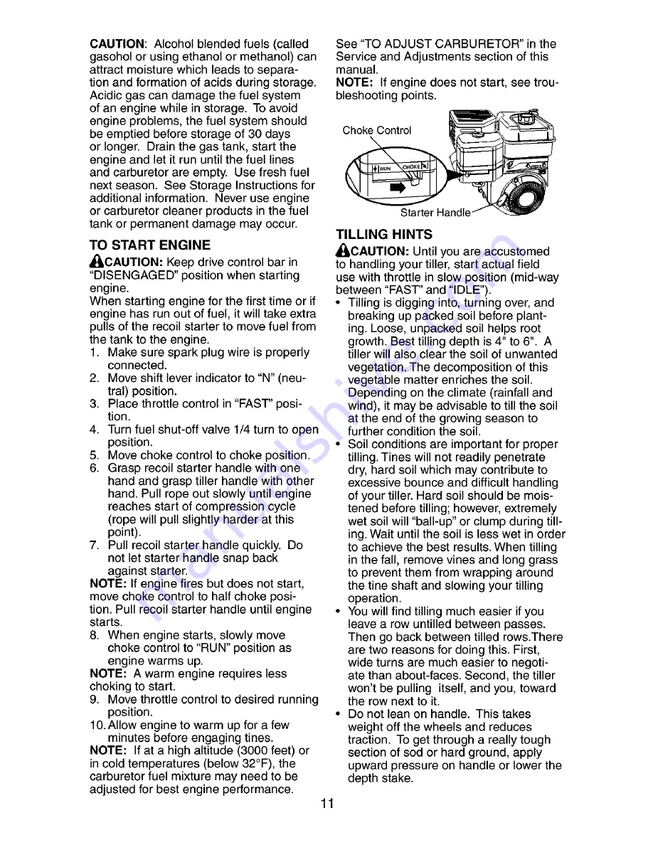 Craftsman 917.294482 Owner'S Manual Download Page 11