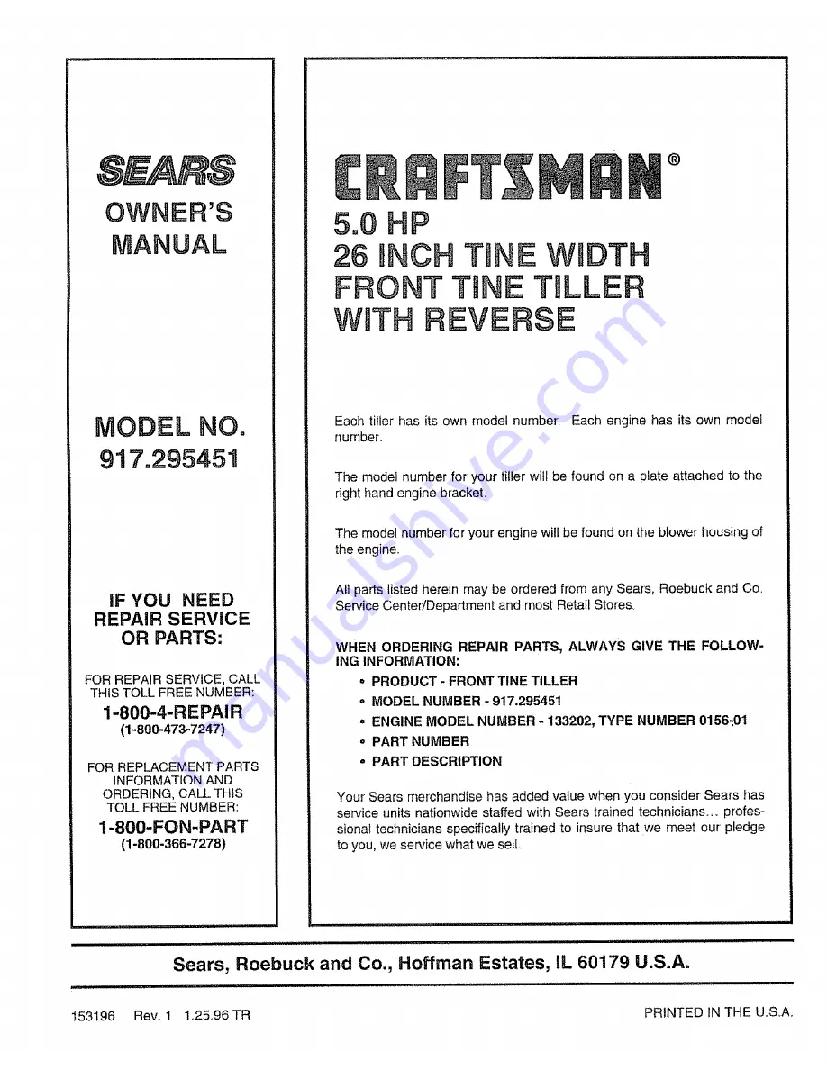 Craftsman 917.295451 Скачать руководство пользователя страница 32