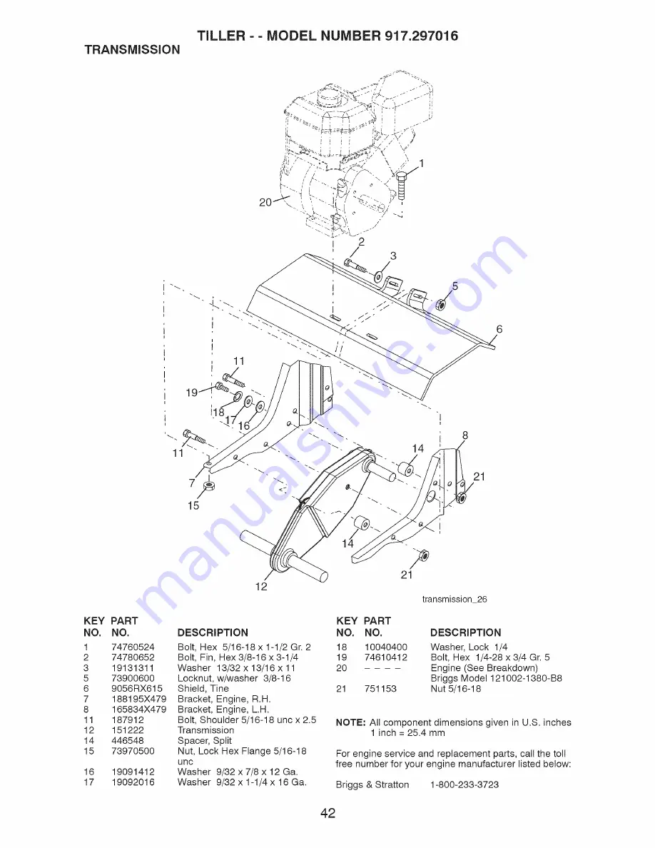 Craftsman 917.297016 Owner'S Manual Download Page 42