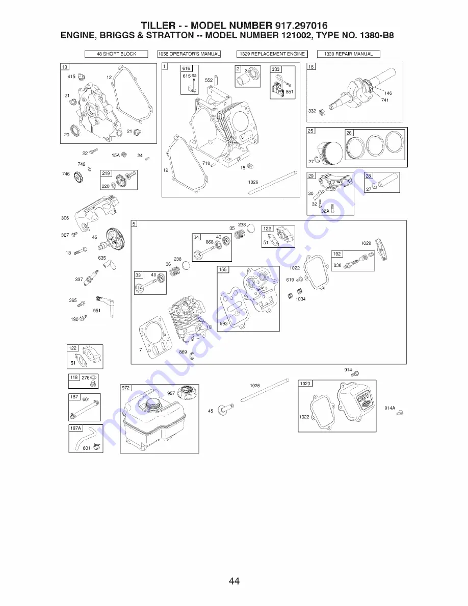 Craftsman 917.297016 Owner'S Manual Download Page 44