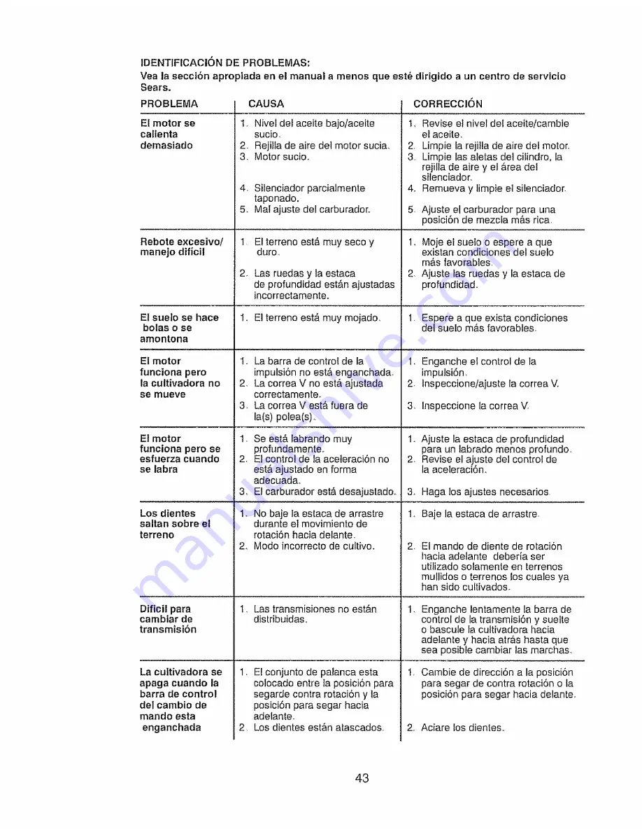 Craftsman 917.297041 Owner'S Manual Download Page 43