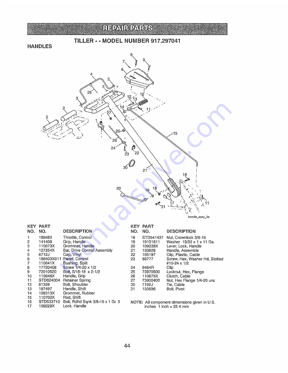 Craftsman 917.297041 Owner'S Manual Download Page 44