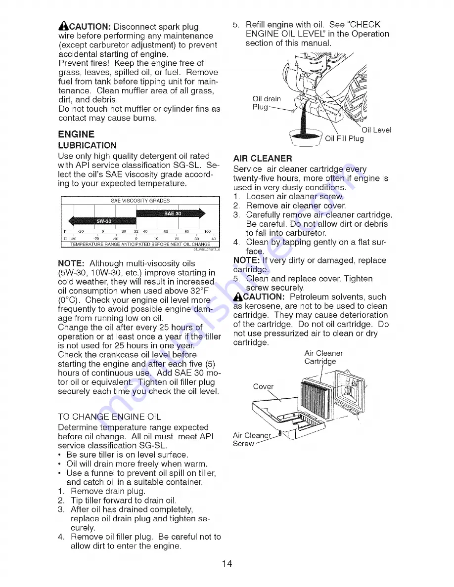 Craftsman 917.297120 Owner'S Manual Download Page 14