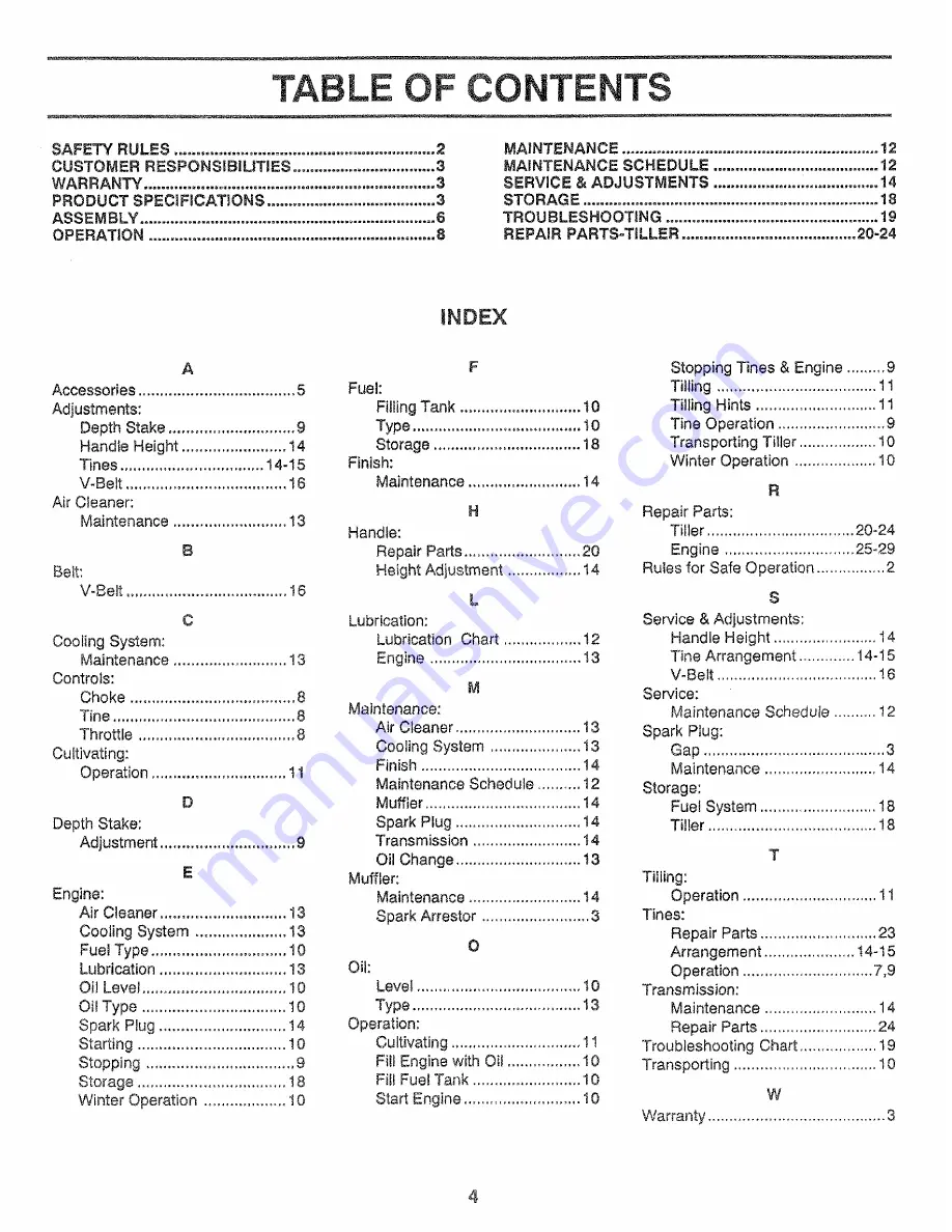 Craftsman 917.298350 Owner'S Manual Download Page 4