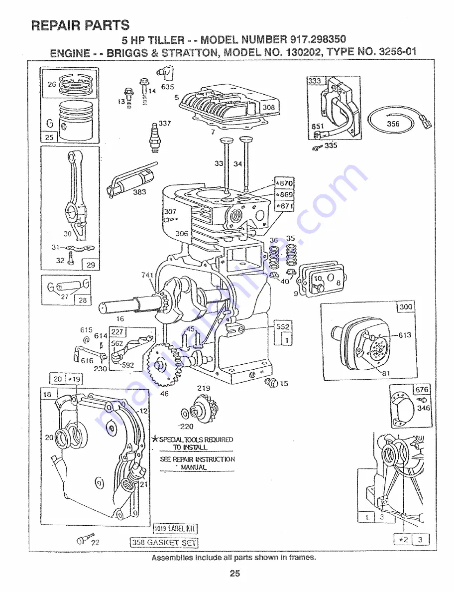 Craftsman 917.298350 Owner'S Manual Download Page 25