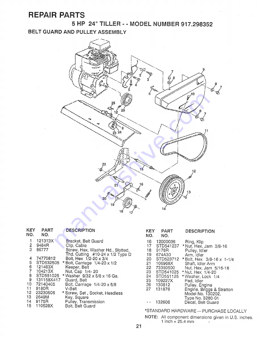 Craftsman 917.298352 Скачать руководство пользователя страница 21