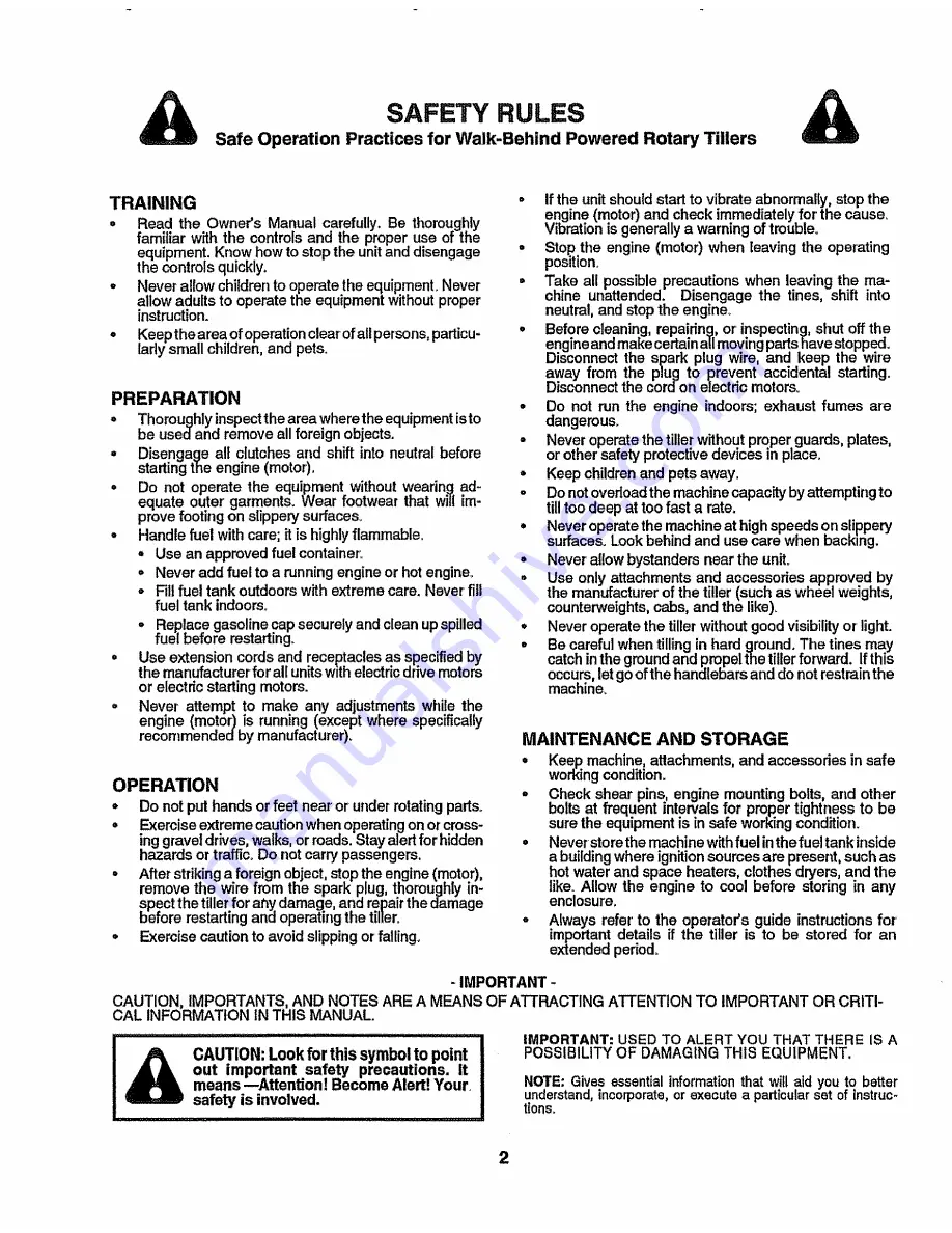 Craftsman 917.298560 Owner'S Manual Download Page 2