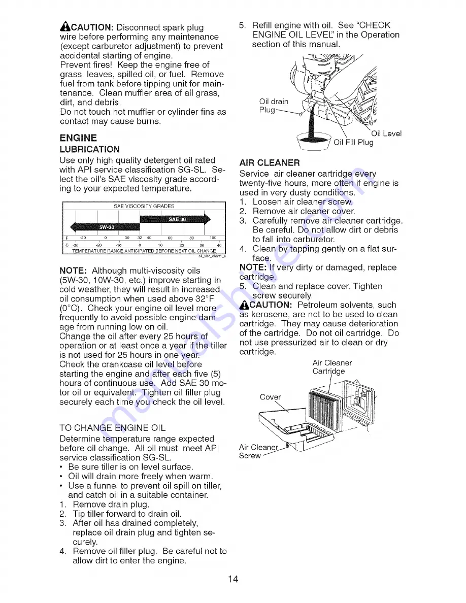 Craftsman 917.299120 Owner'S Manual Download Page 14