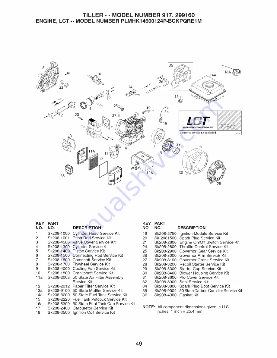 Craftsman 917.299160 Скачать руководство пользователя страница 101