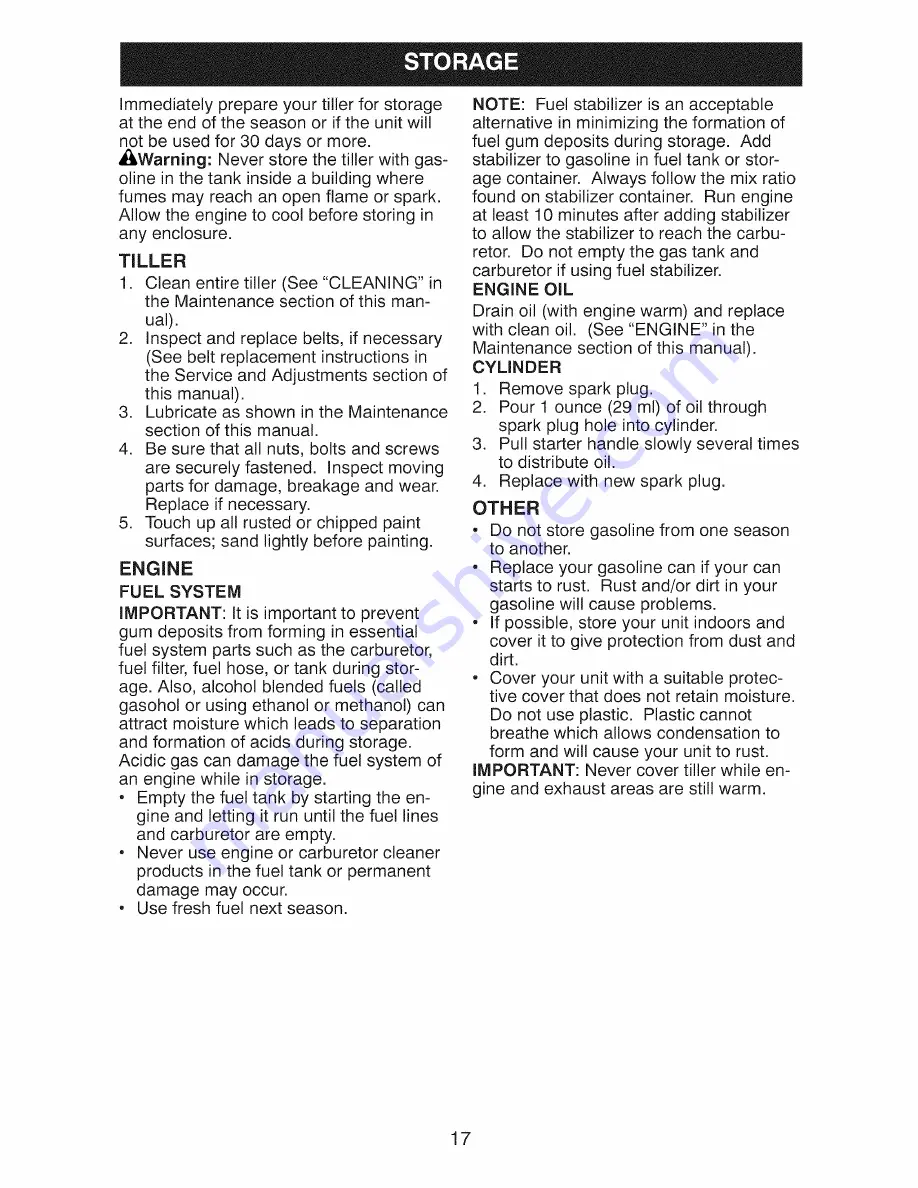 Craftsman 917.29921 Owner'S Manual Download Page 17