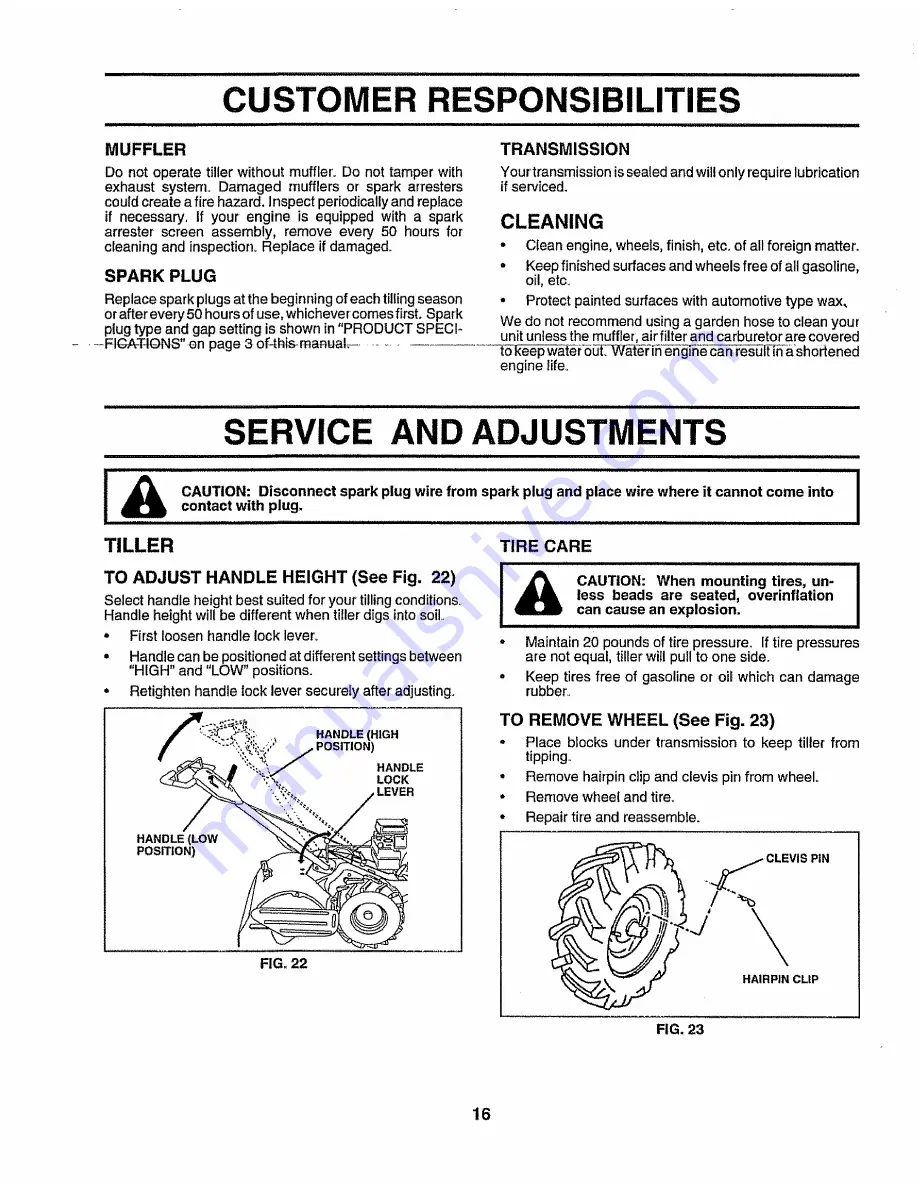 Craftsman 917.299881 Owner'S Manual Download Page 16