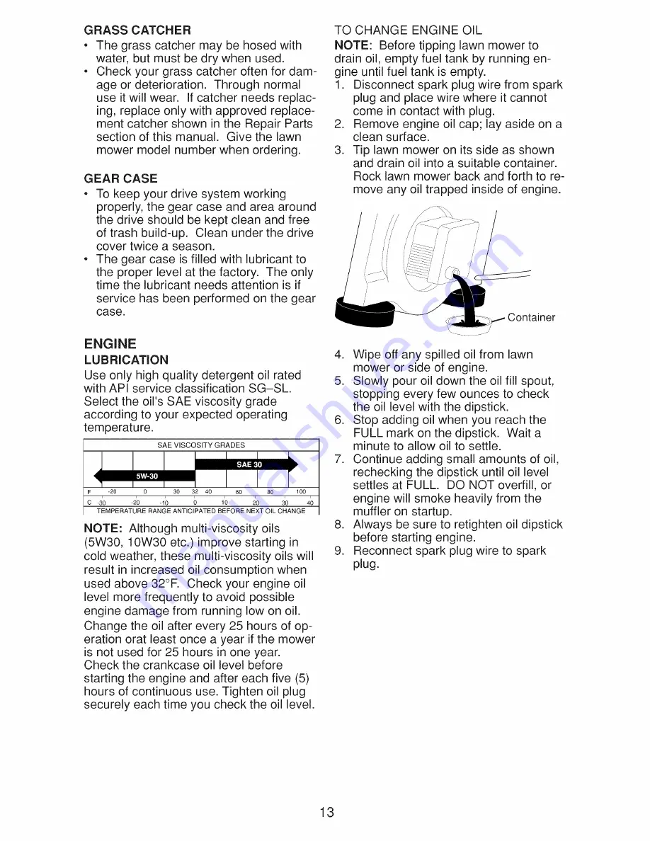 Craftsman 917.370400 Owner'S Manual Download Page 13