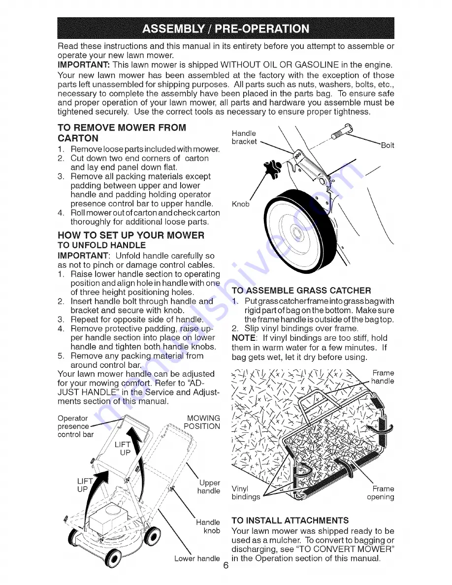 Craftsman 917.370560 Owner'S Manual Download Page 6