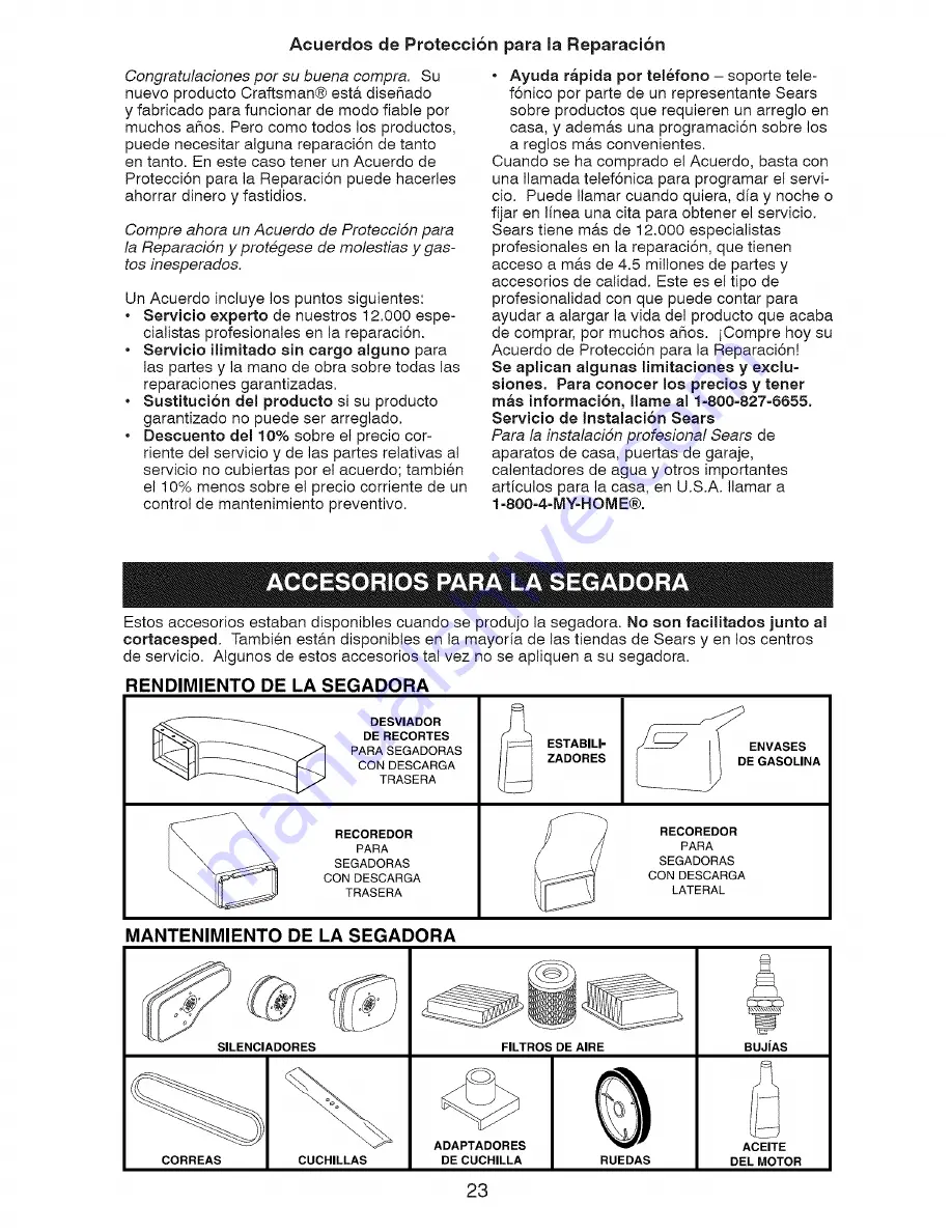 Craftsman 917.370560 Owner'S Manual Download Page 23