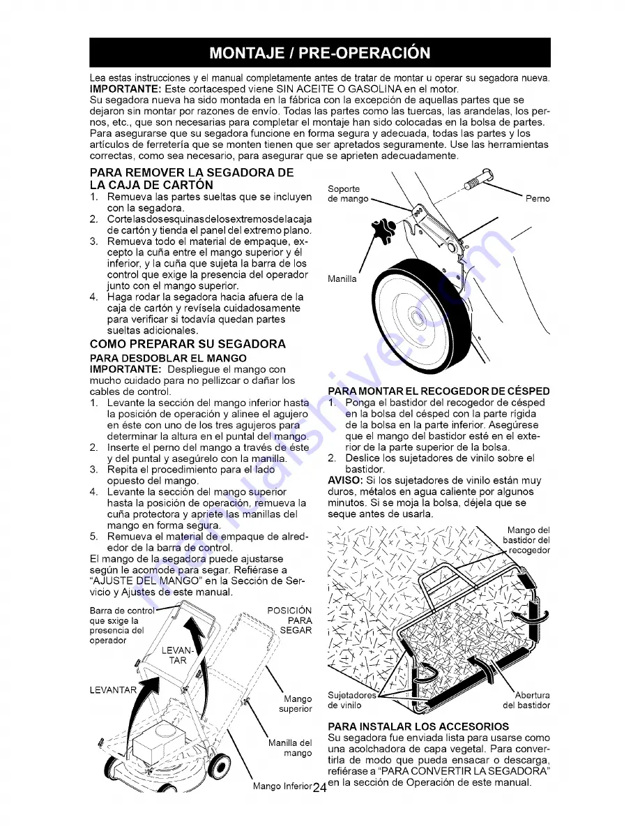 Craftsman 917.370563 Owner'S Manual Download Page 24