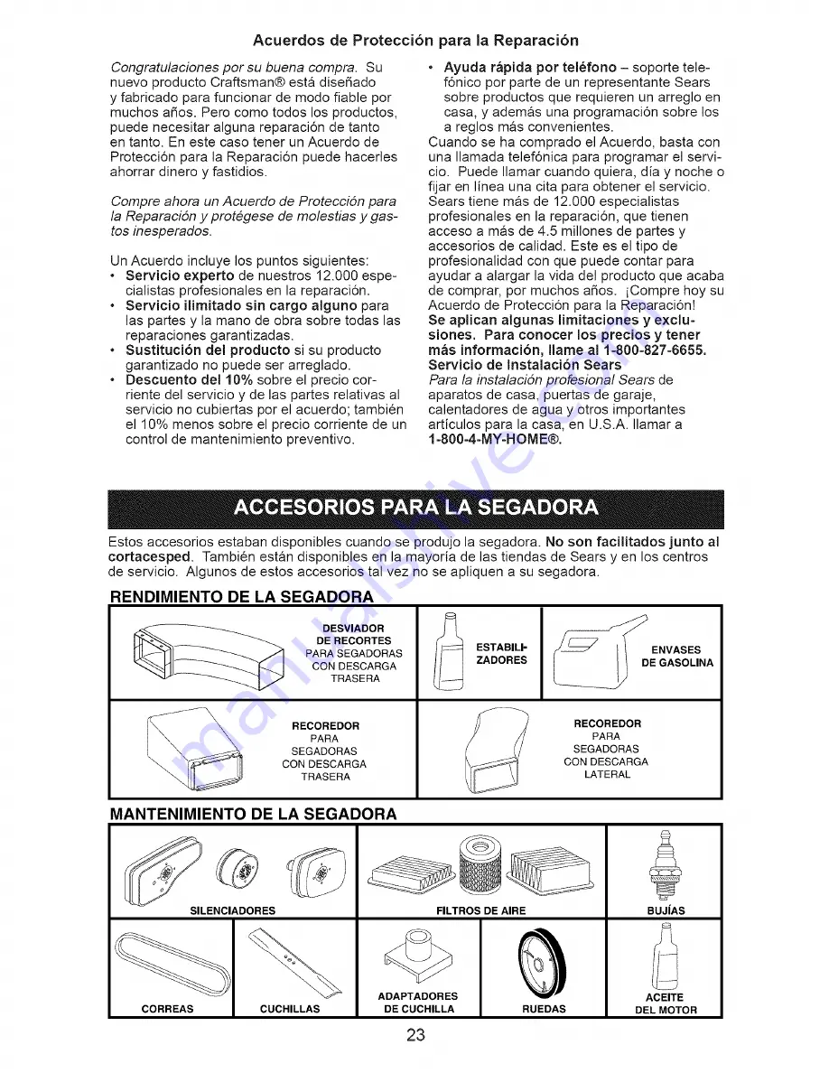 Craftsman 917.370565 Owner'S Manual Download Page 23