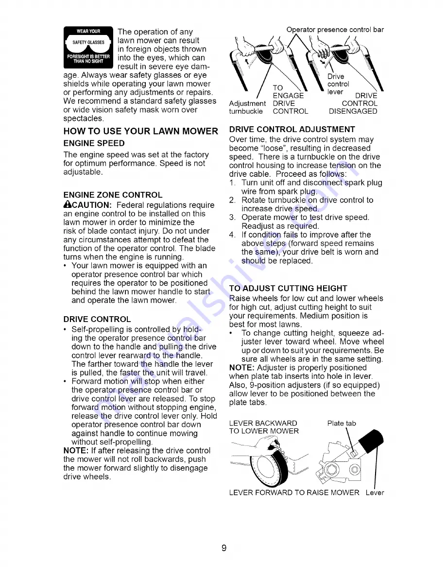 Craftsman 917.370580 Owner'S Manual Download Page 9