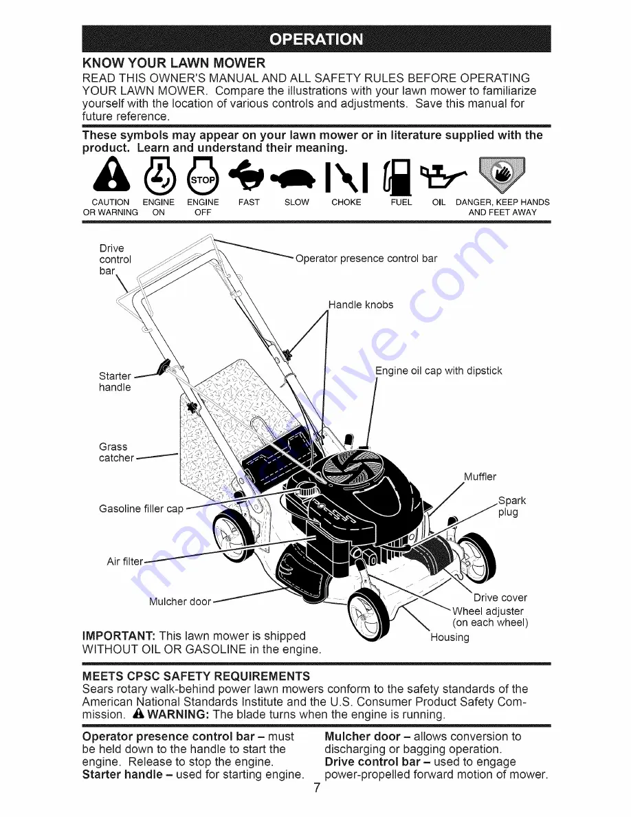 Craftsman 917.370640 Owner'S Manual Download Page 7