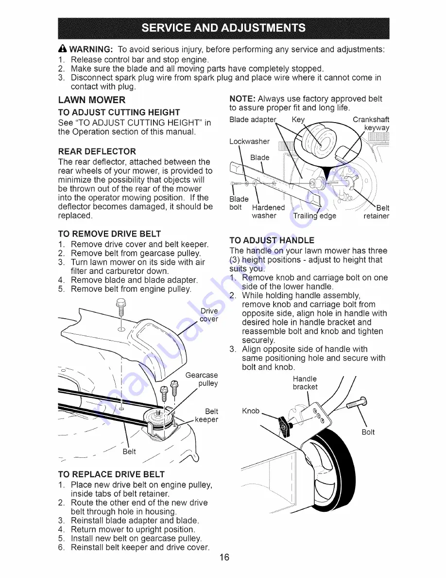 Craftsman 917.370650 Owner'S Manual Download Page 64