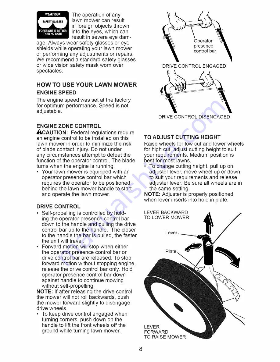 Craftsman 917.370680 Owner'S Manual Download Page 8