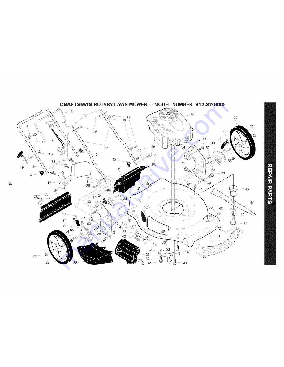 Craftsman 917.370680 Скачать руководство пользователя страница 38