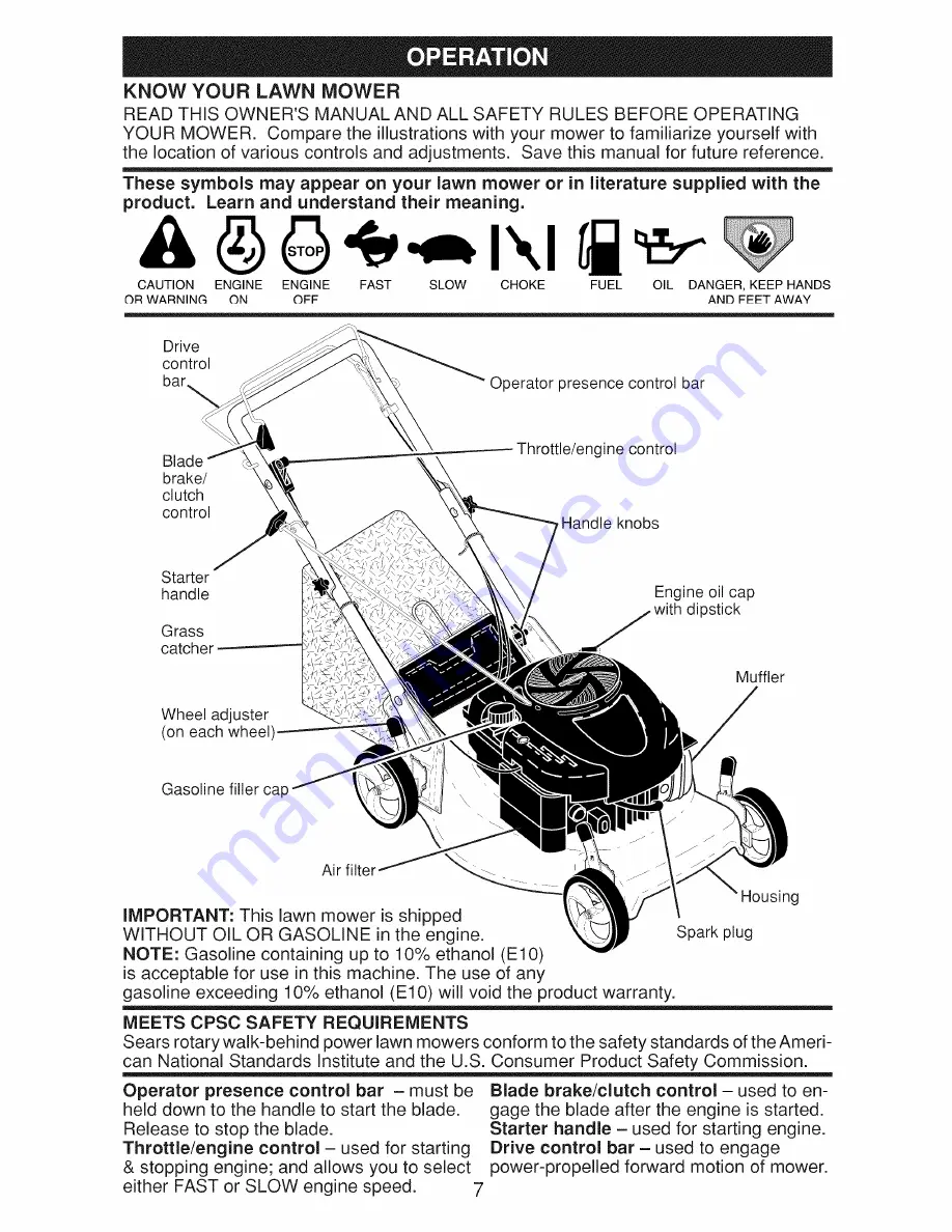 Craftsman 917.370701 Owner'S Manual Download Page 7