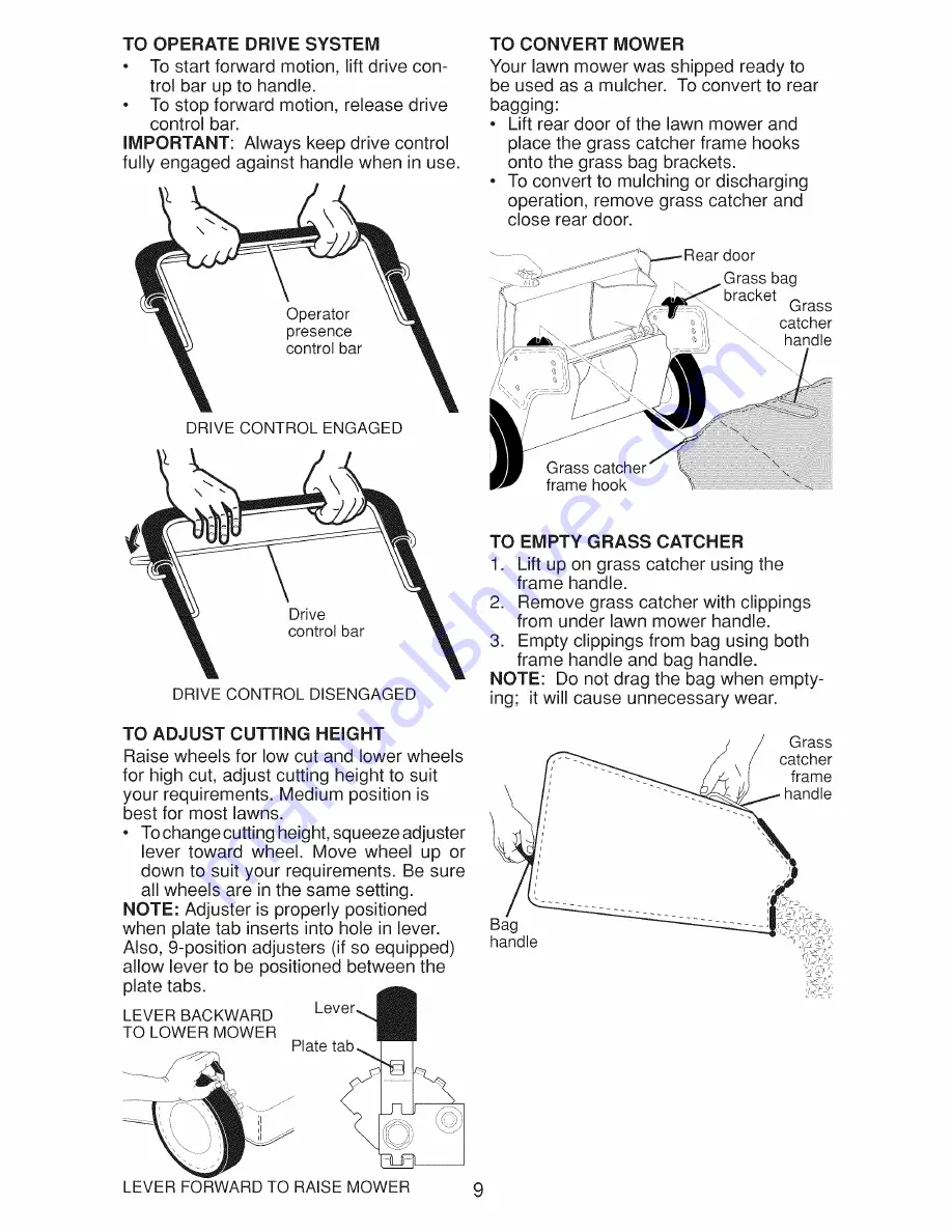 Craftsman 917.370701 Owner'S Manual Download Page 9