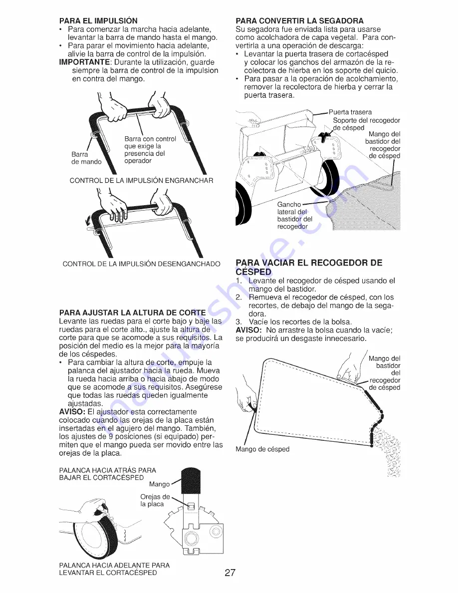 Craftsman 917.370701 Owner'S Manual Download Page 27