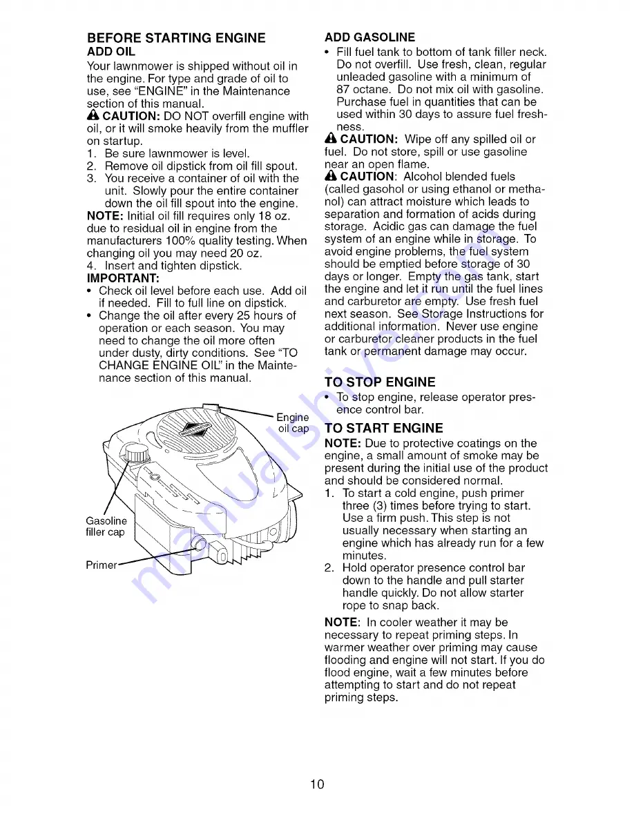 Craftsman 917.370710 Owner'S Manual Download Page 10