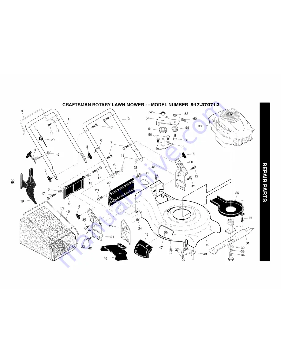 Craftsman 917.370712 Owner'S Manual Download Page 38