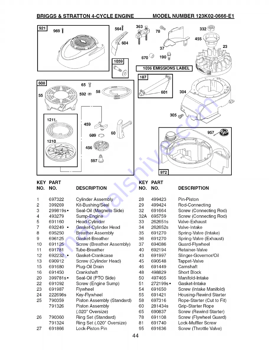 Craftsman 917.370712 Owner'S Manual Download Page 44