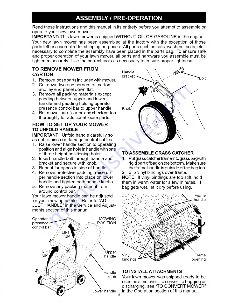 Craftsman 917.370722 Owner'S Manual Download Page 6