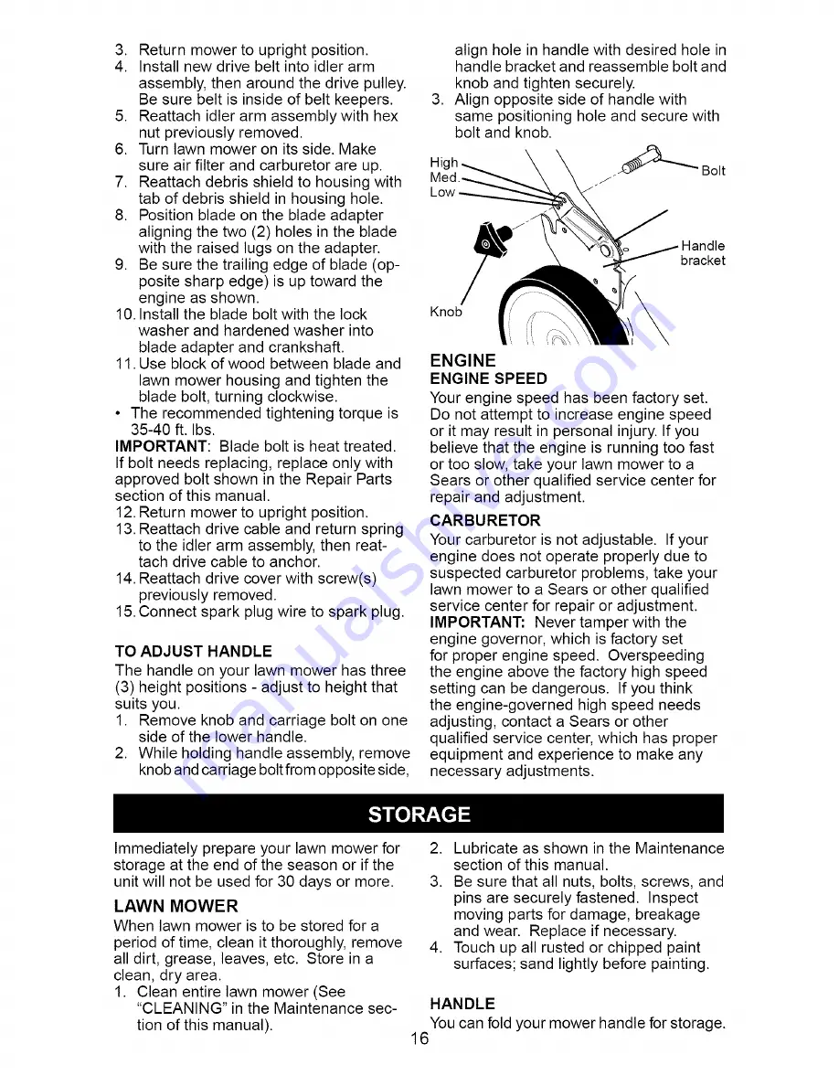 Craftsman 917.370722 Owner'S Manual Download Page 16