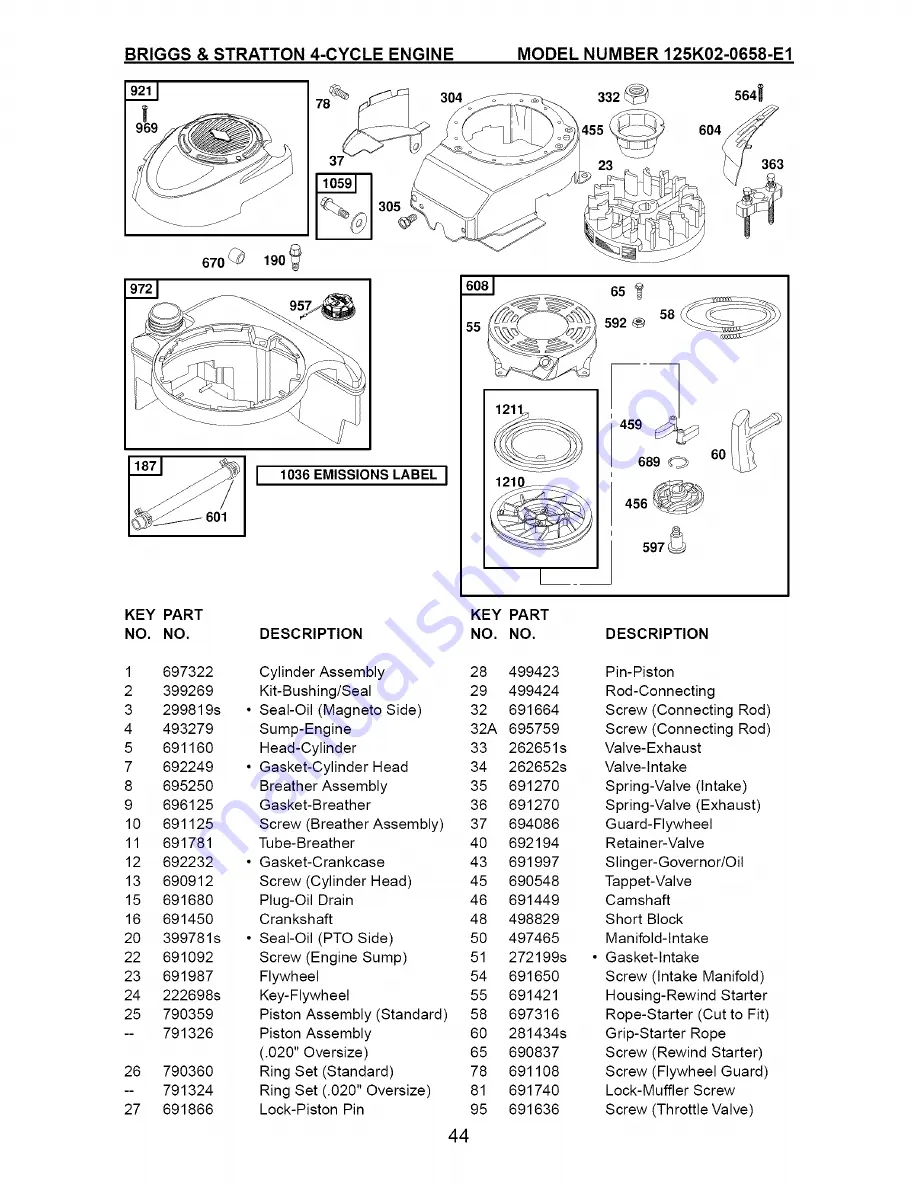 Craftsman 917.370722 Owner'S Manual Download Page 44