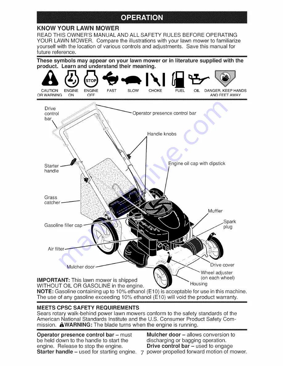 Craftsman 917.370861 Owner'S Manual Download Page 7