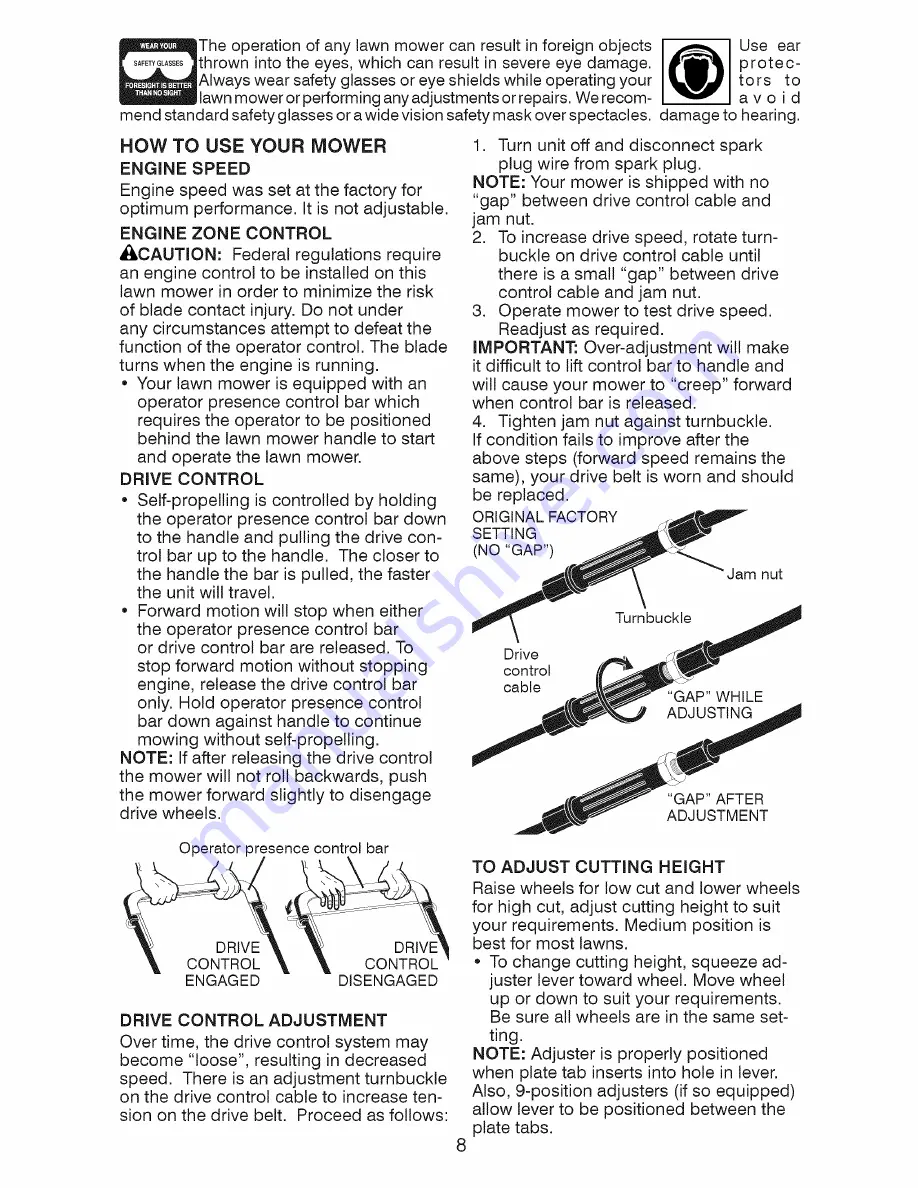 Craftsman 917.370882 Owner'S Manual Download Page 8