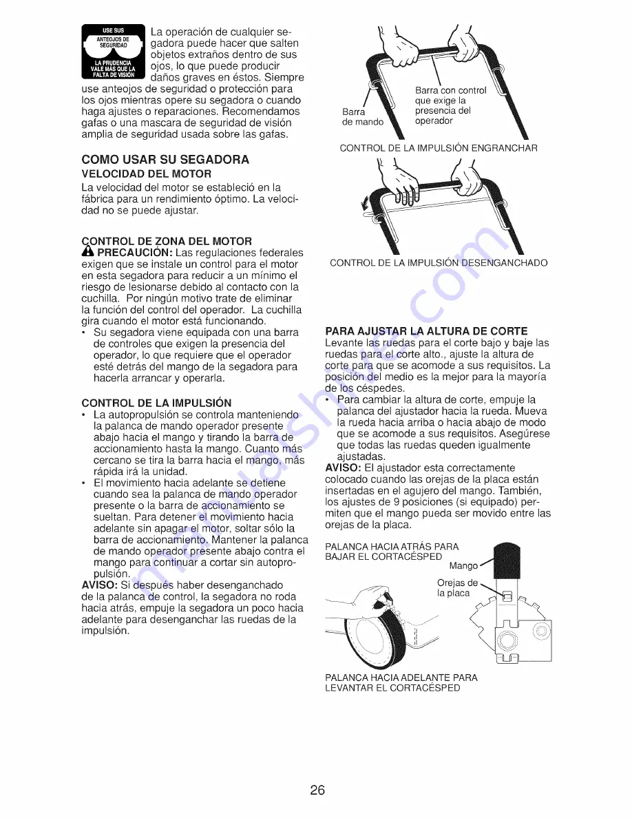 Craftsman 917.370910 Owner'S Manual Download Page 26