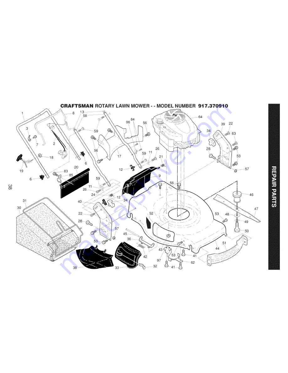 Craftsman 917.370910 Скачать руководство пользователя страница 38