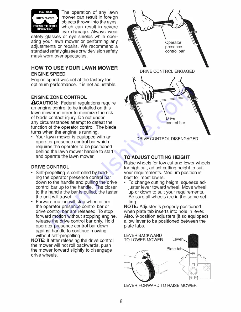 Craftsman 917.370911 Owner'S Manual Download Page 8