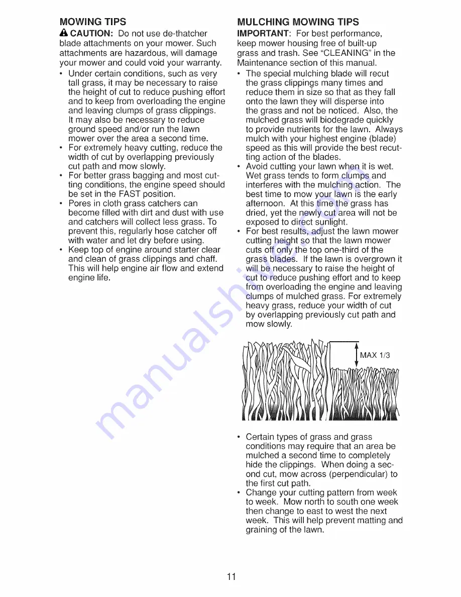 Craftsman 917.370911 Owner'S Manual Download Page 11