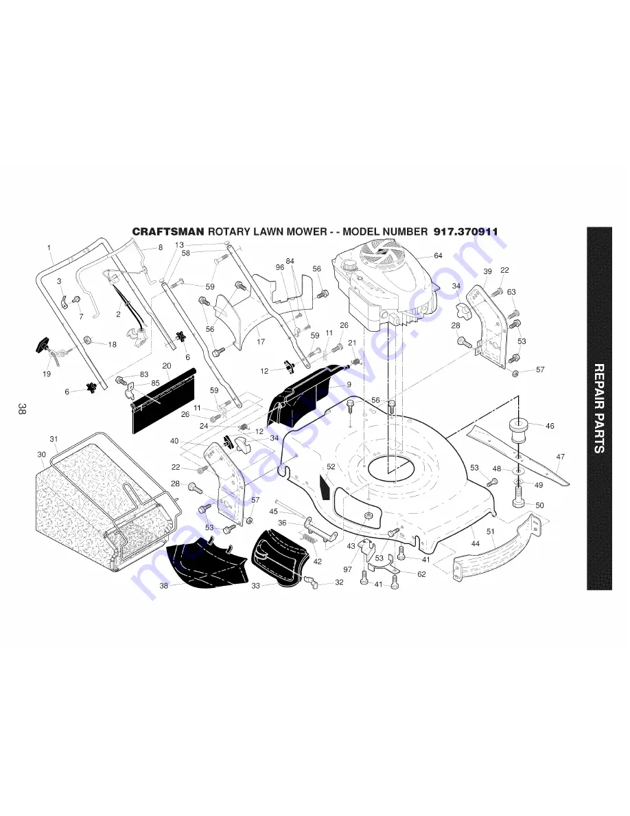 Craftsman 917.370911 Скачать руководство пользователя страница 38