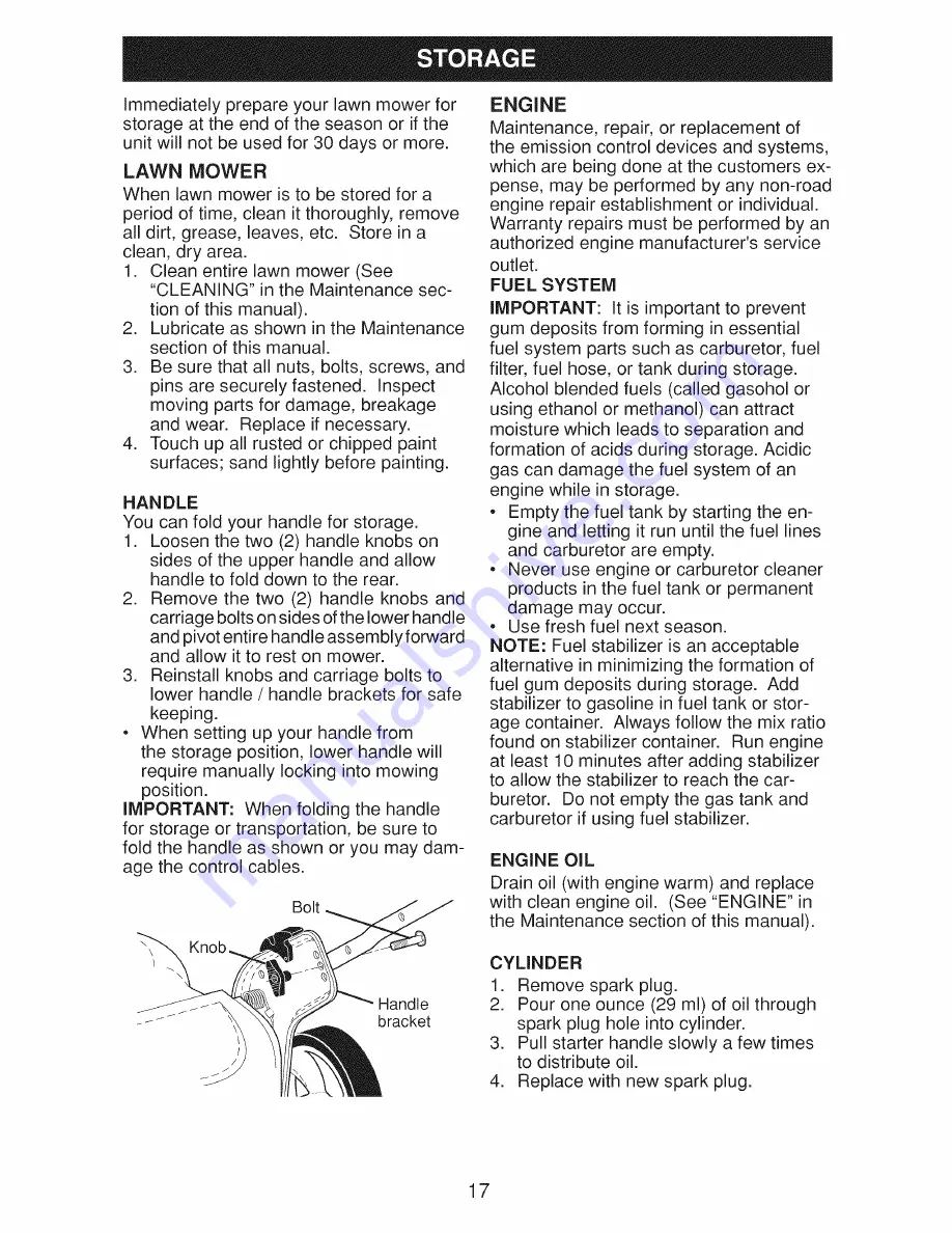 Craftsman 917.370940 Owner'S Manual Download Page 17