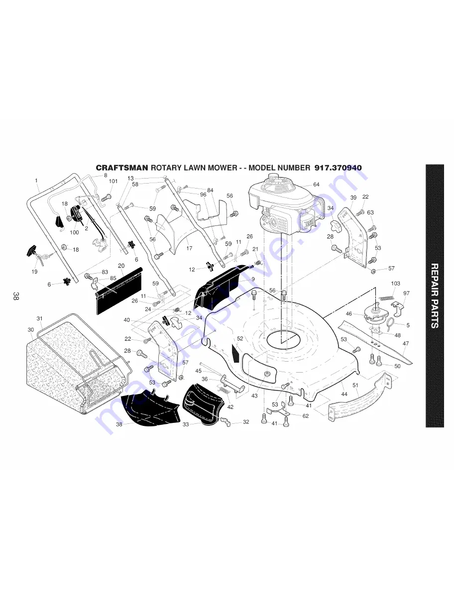 Craftsman 917.370940 Owner'S Manual Download Page 38