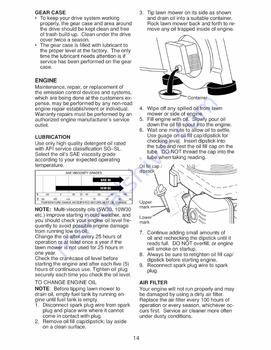 Craftsman 917.370940 Owner'S Manual Download Page 62