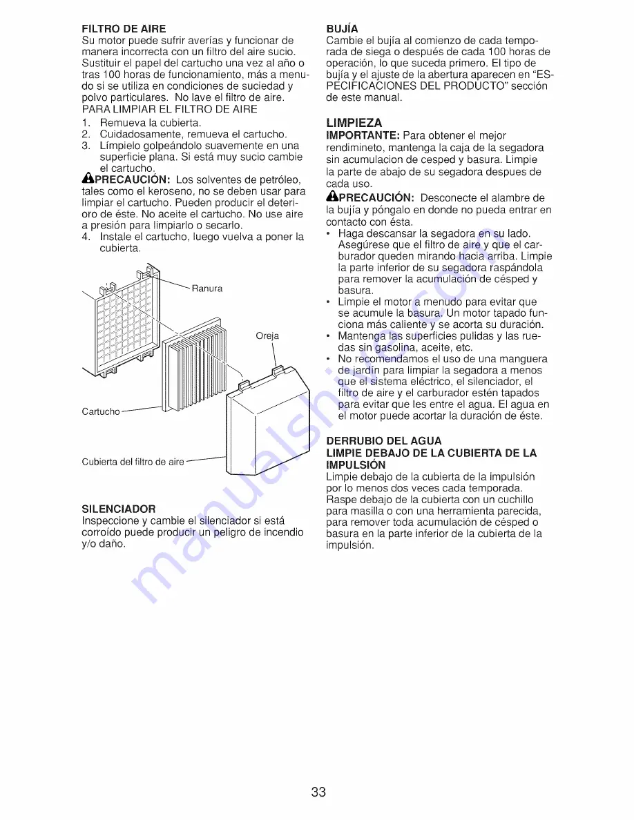 Craftsman 917.370941 Owner'S Manual Download Page 33